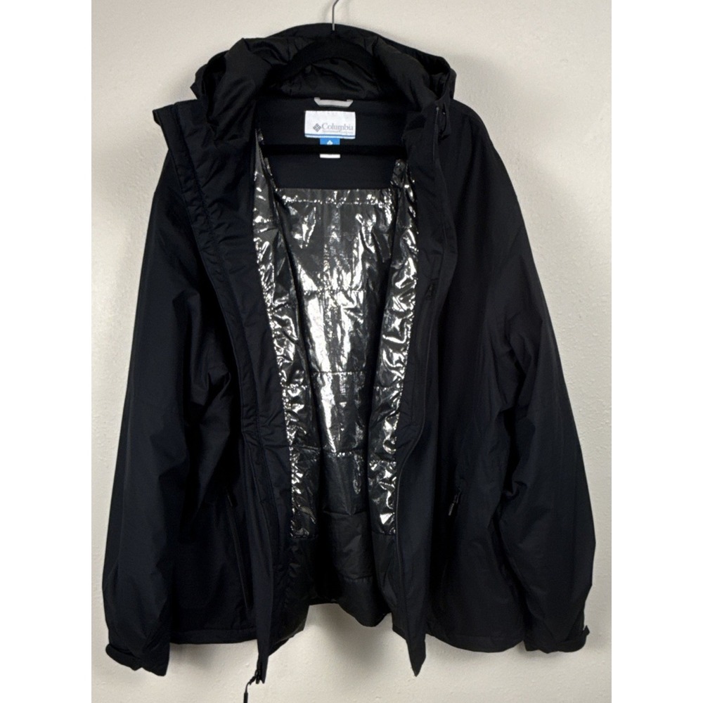 Columbia Point Park Mens 4X Black Omni-Tech Omni-Heat Insulated Jacket 1956814